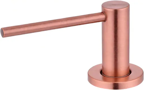 Vista 11 de TUTEW Brushed Gold Kitchen Sink Soap Dispenser Countertop Pump Hand Lotion Built in Bottle Upgrade Stainless Steel Screw