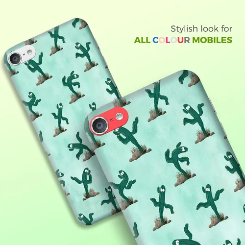 Vista 6 de Sasi - Funda para iPod Touch 7, funda para iPod Touch 6, funda para iPod Touch 5, diseño de cactus bailarín, funda protectora de plástico de diseño