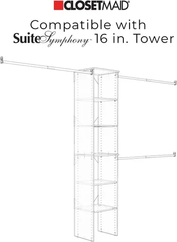 Vista 4 de ClosetMaid SuiteSymphony - Cajón de madera para armario, accesorio para complementar, estilo moderno, para almacenamiento, armario, ropa
