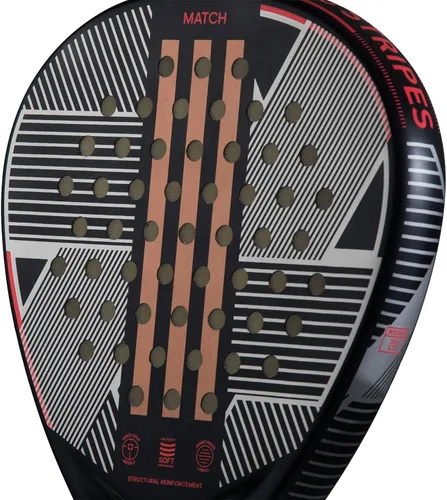 Vista 5 de Adidas Match 3.3 (Negro/Rojo) Pádel Pádel (AR5GA0)