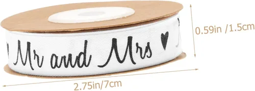 Vista 2 de Diseño de letras de boda, decoración de envoltura de algodón, cinta para manualidades, álbumes de recortes y decoración, longitud de corte