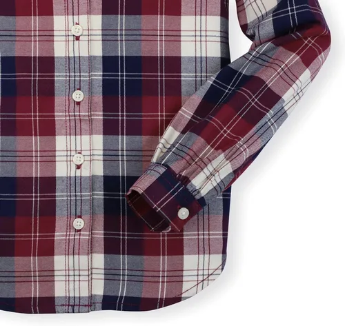 Vista 3 de Hope & Henry Blusa plisada de manga larga con botones para niña