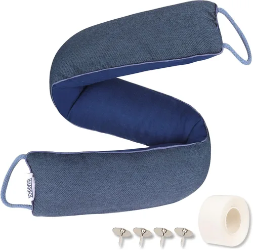 Vista 13 de TORRAMI Tope de corrientes de aire para puerta de 30", aislamiento de la parte inferior, tope de ruido y aire de 2.09 LB, sello de protección contra