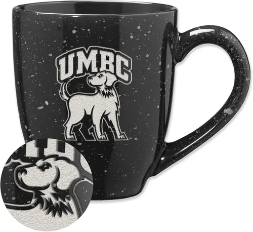 Vista 161 de Rico Industries NCAA Saint Joseph's (PA) Hawks Logo Principal Color Marrón 16 oz Logotipo del Equipo de Color Láser Grabado en Cerámica Moteada Taza