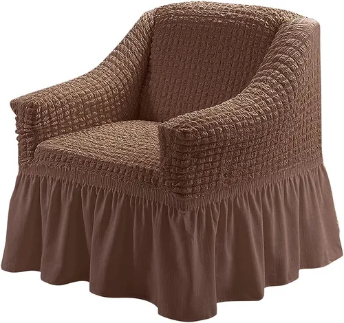 Vista 12 de Jeloris Funda Elástica para Sillón de Fácil Ajuste Cubierta de Sofá con Falda, Protector de Muebles Universal Duradero Lavable de Alta Elasticidad