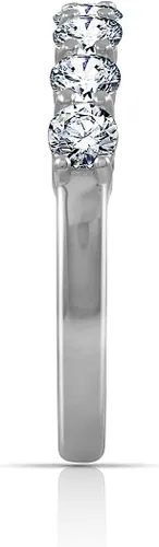 Vista 3 de Tienda Collection Sterling Silver 7-Stone Ring made with Infinite Elements Cubic Zirconia