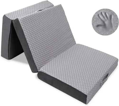 Vista 7 de Milliard Colchón plegable en tres partes con funda lavable (73 x 52 x 4 pulgadas)