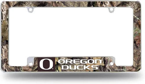 Vista 23 de Rico Industries Marco cromado de la NCAA de 12 x 6 pulgadas, marco cromado para placa de automóvil, camión, SUV