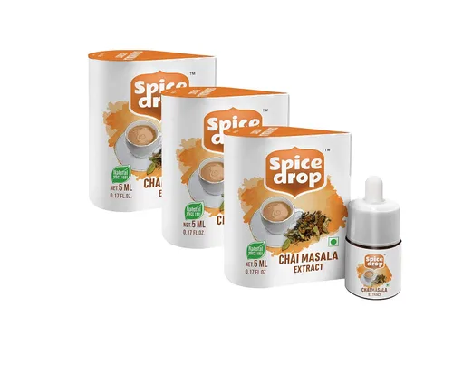 Vista 33 de Spice Drop Combo de té picante (extracto natural de jengibre, té masala y cardamomo), 0.2 fl oz (paquete de 3), para alimentos, bebidas y postres