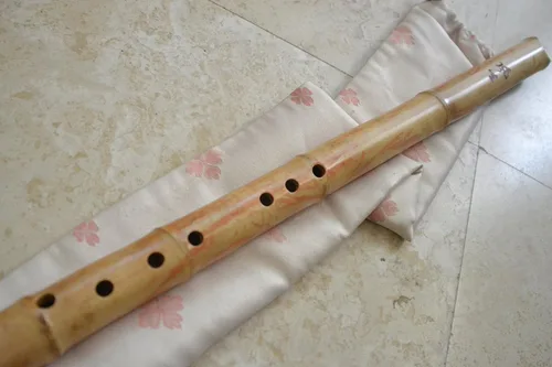 Vista 2 de Flauta de bambú de 8 agujeros Shakuhachi Dongxiao C/F Key Zen Instrumento