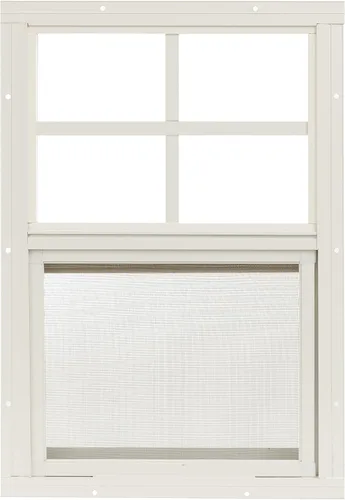Vista 6 de Ventanas de cobertizo de 14 x 21 pulgadas (paquete de 1) Ventanas corredizas con vidrio templado y mallas Montaje al ras, marcos de aluminio