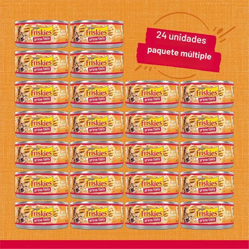 Vista 4 de Comida para gato húmeda Purina Friskies Prime de filete, 24, 5.5 onzas , Filet de primera