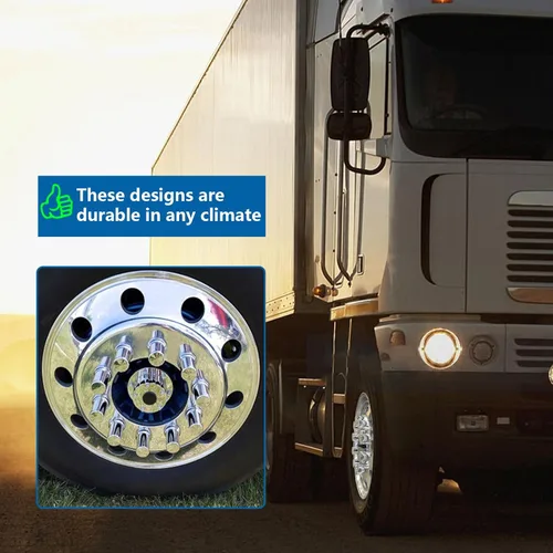 Vista 6 de 20 Pack de cubiertas de tuerca, 33mm por 3-1/2" Rosca en tapa de tuerca cilíndrica de tapa plana ABS cromado plástico antióxido, cubiertas de tuerca