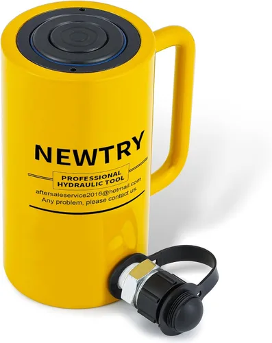 Vista 2 de NEWTRY gato de rama hidráulica de 20 toneladas de múltiples secciones de 8”/200mm de largo tipo portátil cilindro hidráulico industrial de elevación