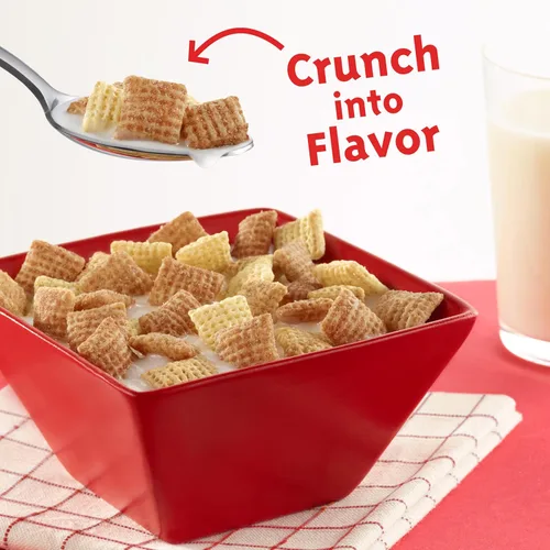 Vista 5 de Cereal de Canela Chex, Cereal para Desayuno Sin Gluten, Hecho con Grano Entero, 12 onzas