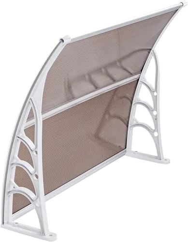 Vista 5 de Toldo para ventana, para puerta, toldo de policarbonato para puerta delantera, toldo para patio, cubierta de puerta de ventana para lluvia, nieve
