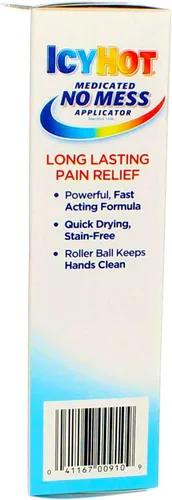 Vista 5 de Icy Hot Aplicador medicado sin desorden Max-Strength 2.5 onzas (2.5 fl oz) (paquete de 6)