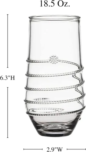 Vista 2 de Juliska Vaso grande de acrílico Amalia - Transparente