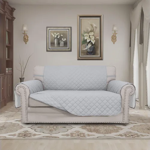 Vista 801 de Easy-Going - Funda reversible para sofá reclinable, resistente al agua, protector de muebles con correas elásticas, para mascotas y niños