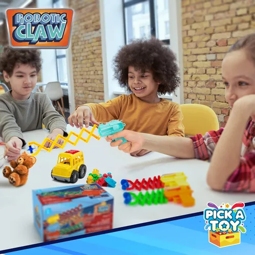 Vista 6 de Juguete robótico de garra para niños, juego de 3 agarradores robóticos, divertido e interactivo, a partir de 3 años