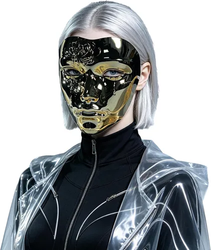 Vista 8 de Full Face Steampunk Robot Masks for Men Women