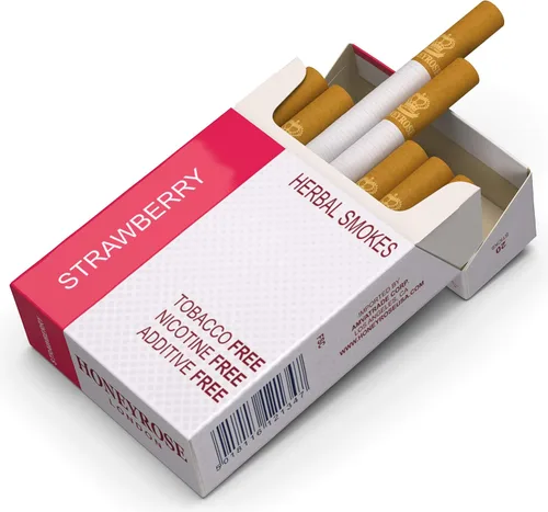 Vista 3 de Honeyrose FRESA - Cigarrillos de hierbas libres de tabaco y nicotina, fabricados en Inglaterra, ¡Envío gratuito!