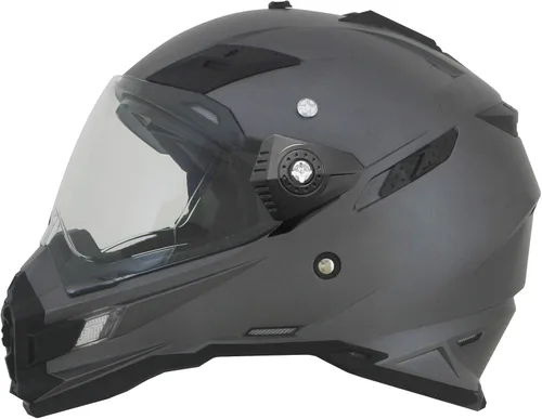 Vista 3 de GMAX FX-41DS - Casco de motocicleta unisex para adultos, estilo de máscara completa, L, Gris escarcha