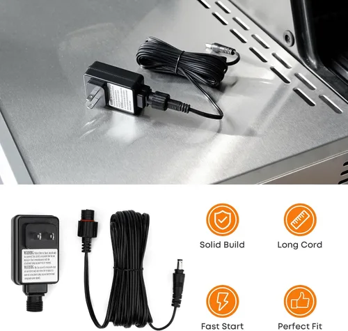 Vista 6 de Stanbroil Adaptador de corriente de repuesto para parrilla de carbón digital Masterbuilt Gravity Series 560/800/1050 XL, parte 9004190216