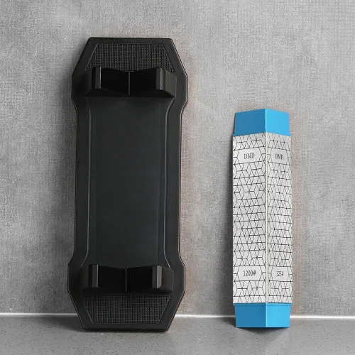 Vista 9 de DMD Diamond Whetstone Knife Sharpener, 3-Sided Grit Coarse 150 Medium 325 Extra Fine 1200, Multi-Use Diamond Plate Honing Stone, Professional