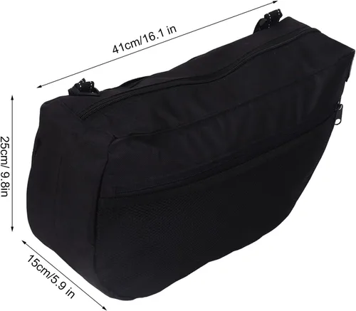 Vista 7 de DUSC Bolsa para cochecito de bebé, fácil de llevar, bolsa multiusos con bolsillo para viajes