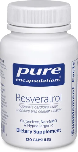 Vista 8 de Pure Encapsulations Resveratrol - Apoyo Cardiovascular, Salud Celular y Memoria* - 40 mg de Trans-Resveratrol - Suplemento de Antioxidantes - Sin