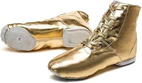 Vista 3 de Zapatos de baile de jazz para mujer, botines de baile para hombre