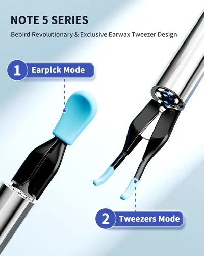 Vista 2 de Herramienta de eliminación de cera de oído, pinzas para oídos con cámara de oído de 10 megapíxeles, kit de eliminación de cera de oídos Note 5