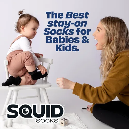 Vista 8 de Calcetines de pulpo de viscosa de bambú 0-6 meses, 6-12 meses, 12-24 meses y 2T-3T Calcetines que se quedan puestos