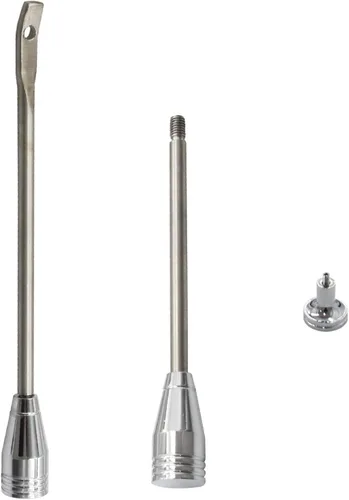 Vista 4 de Kit de Palanca de Señal de Giro Cromada - Perilla de Palanca de Intermitente de Inclinación Compatible con Columnas GM Chevy Buick Oldsmobile