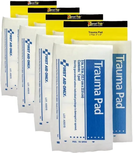 Vista 2 de First Aid Only FAE-6024 SmartCompliance - Almohadilla para traumatismos de 5 x 9 pulgadas, suministros de repuesto para kit de primeros auxilios