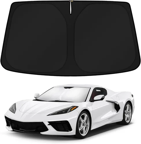 Vista 24 de KUST Parasol para parabrisas para Ford Fusion 2013-2020 2021, accesorios, pantalla de ventana, protector de visera solar, plegable, bloquea