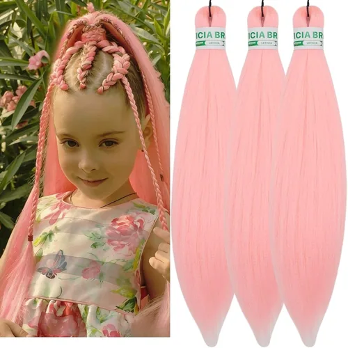 Vista 149 de Extensiones de Cabello para Trenzar Leticia Cabello Sintético Preestirado Yaki Cabello Ez para Trenzar