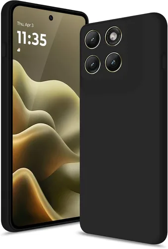 Funda de silicona para Motorola Edge 2026, color negro Funda delgada de silicona suave al tacto, fácil de limpiar, a prueba de golpes, protección