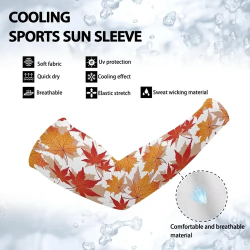 Vista 164 de GIFTPUZZ Mangas de brazo de compresión de enfriamiento Mangas de brazo antideslizantes Actividades al aire libre Protección solar cubierta