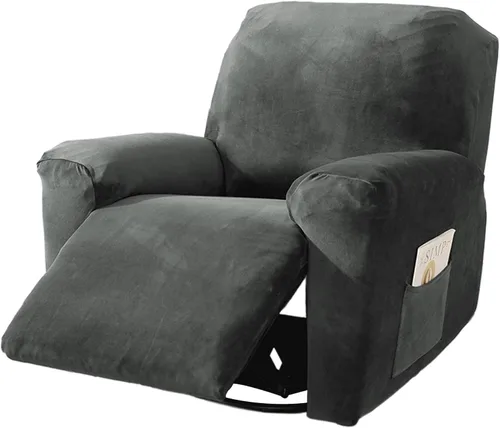 Vista 16 de NORTHERN BROTHERS Fundas para sillas reclinables, fundas elásticas para sofá reclinable, fundas de terciopelo para silla Lazy Boy, funda de sofá