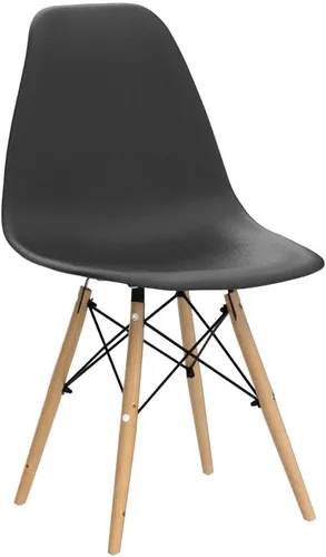 Vista 29 de GOFLAME DSW - Sillas de comedor, sillas de plástico con patas de madera, sillas sin brazos de estilo moderno para sala de estar, cocina, dormitorio