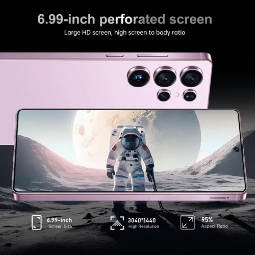 Vista 2 de MMY I25 Ultra 5G Teléfono Inteligente Desbloqueado, 16GB+512GB Teléfono Celular Completo para Android 14, 6.99" Teléfono Celular Desbloqueado