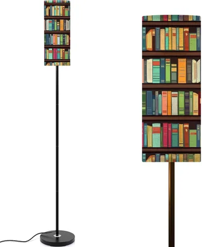 Vista 9 de Lámpara de pie para sala de estar, retro, años 60, 70, abstracto, vintage, ondulado, estilo psicodélico, estilo psicodélico, lámpara de pie