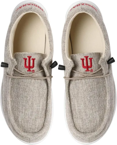 Vista 4 de FOCO Men's NCAA College Team Logo Lightweight Loafers Lace Up Cotton Knit Shoes