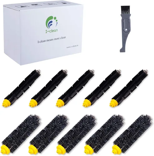I clean Roomba Kits de reabastecimiento, 10 paquetes de accesorios de cepillo compatibles con aspiradora iRobot Roomba 650 675 690 770 780 790