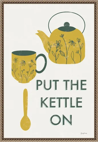 Amanti Art Framed Canvas Wall Art 23x16 Retro Kitchen Coffee IV by Becky Thorns, Framed Wall Art Canvas, Cuisine Artwork, Traditional Decor, Medium