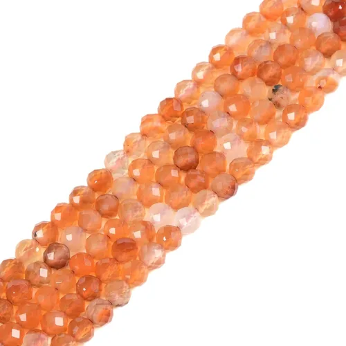 Vista 98 de Cuentas Redondas Facetadas de Ópalo Verde de 4 mm Sueltas de 16 Pulgadas para Hacer Joyas