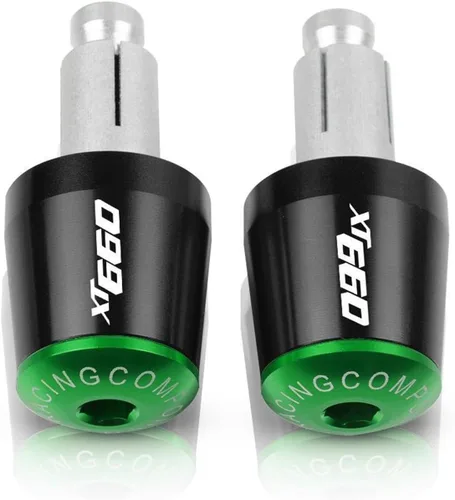 Vista 12 de 7/8" 22mm Motorcycle Handlebar Grips End Handle Bar Cap Ends Plug for XT660E XT660R XT660X XT660 XT 660 E R X 1990-2017 (Color : Black- Orange)