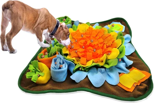 Vista 6 de Alfombrilla de olfateo para perros, alfombrilla para alimentación de mascotas, almohadilla para olfatear cachorros, juguetes interactivos